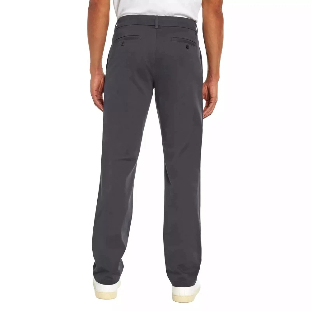 Banana Republic Chino Pants Men 38x30 Straight Fit Slim through Hip Thigh Gray - Picture 2 of 7